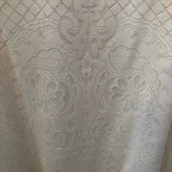 Max Studio White Floral Lace Sleeveless Dress sz L - Picture 6 of 6